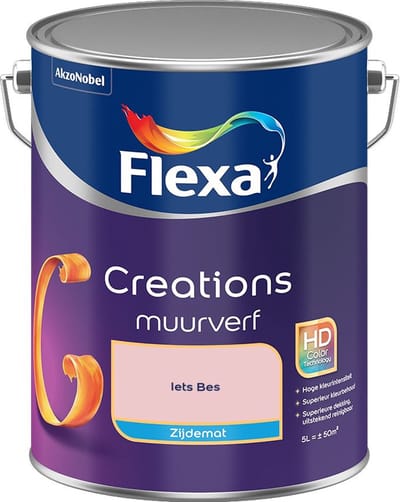 Flexa - Creations Muurverf Zijdemat - Iets Bes - Mengverf - 5 L