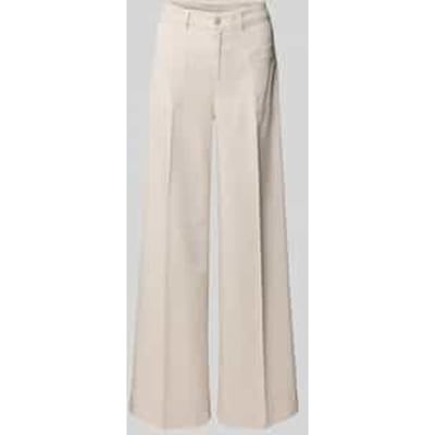 Wide leg broek van viscosemix, model 'MIRU'