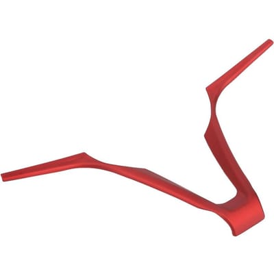 ABS V-vorm Auto Stuurwiel Frame Decoratie Sierlijst Past voor Alfa Romeo Stelvio Giulia(Rood) rood