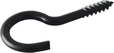 Schroefhaak zwart Deltacoill 3.45x30/50mm