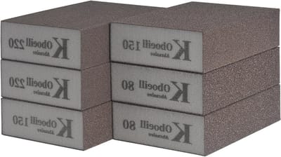 Set van 6 slijpkappen met riem voor hout en metaal - herbruikbaar, ideaal voor klussen en autoreparaties, geschikt voor nat en droog slijpen.