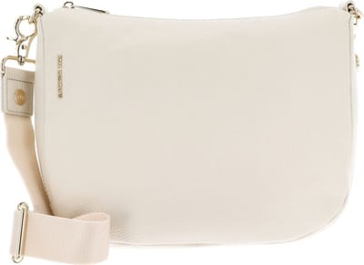 MANDARINA DUCK Leren Schoudertas Mellow Leather Hobo Bag Almond Crème