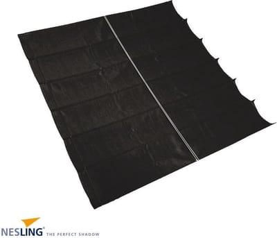 Nesling harmonica schaduwdoek 290x300 cm - zwart