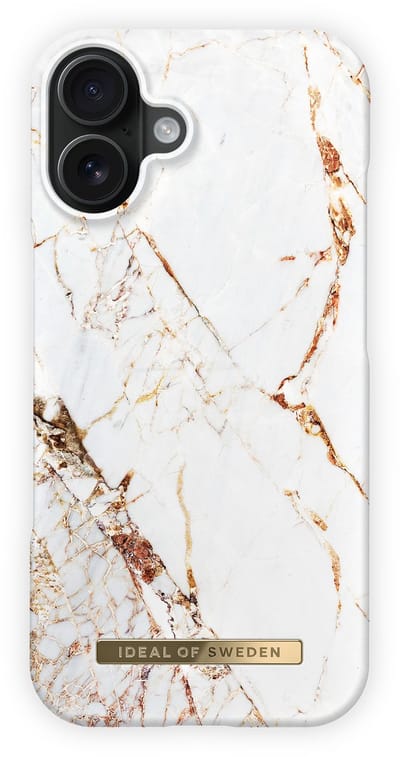 iDeal of Sweden Fashion Case geschikt voor iPhone 16 Plus Carrara Gold