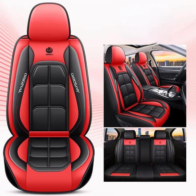 Housse de siège de voiture Housse de siège en cuir d'été Housse de siège de voiture Coussin de siège adapté aux quatre saisons Housse de siège de voiture entièrement enveloppante spéciale pour voiture