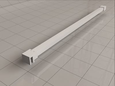 Wiesbaden Slim Stabilisatiestang 120 cm - Mat Wit