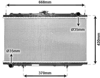 Van Wezel - RADIATOR VOOR NISSAN PRIMERA P11 1996-1999 21400EQX00