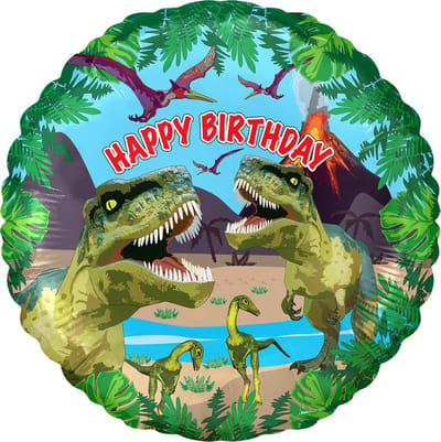 Oaktree - Folieballon Jurassic Dinosaur Gelukkige Verjaardag - 45 cm