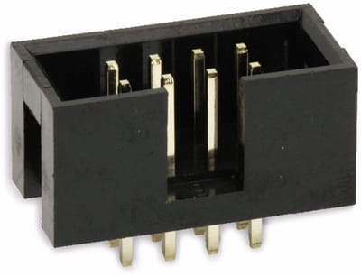 econ connect WS8G, DIN 41651, Zwart, Geelkoper, 500 V, 5000 mΩ, 3 A