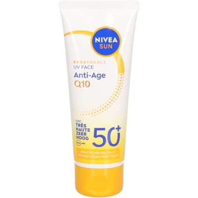 NIVEA SUN UV Face Anti-Age Q10 SPF50 - Zonnebrand Gezicht - Anti Rimpel Zonnebrandcrème - Anti-Age - 40ml