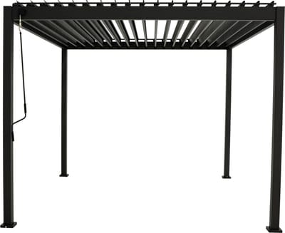 Mirador Basic Overkapping - 300 x 300 cm - antraciet - Aluminium / Vrijstaande / Luxe overkapping - Tuinprieel / Carport / Veranda / Pergola