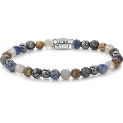 Rebel and Rose - kralenarmband - RR-60134-S - Sunny Days - Armband - Maat L - 19.5 CM - 6 MM
