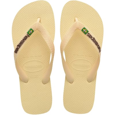 Havaianas Brasil Logo Slippers en Sandalen Dames - Geel - Maat 43/33 - Plastic