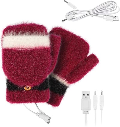 Verwarmde USB handschoenen voor koude winters - Vingerloze & volle vingers ontwerp