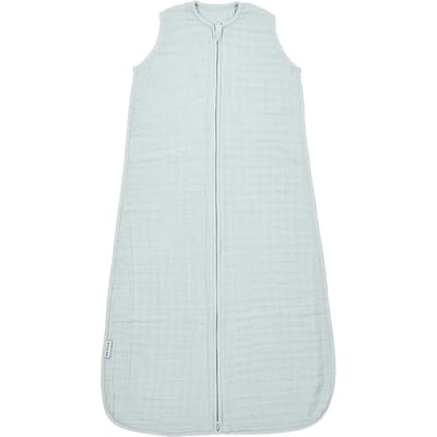 Meyco Baby Uni baby zomerslaapzak - pre-washed hydrofiel - grey blue - 90cm - 0.5 TOG