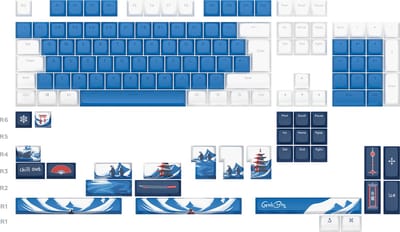 Dark Project x GeekBoy - Keycaps - 2 skins in 1 set - ANSI & ISO