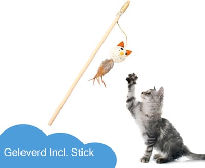 Katten speeltjes Catnip Katten Speelgoed Kattenspeeltjes Katten Hengel Bal Met Catnip – Wit