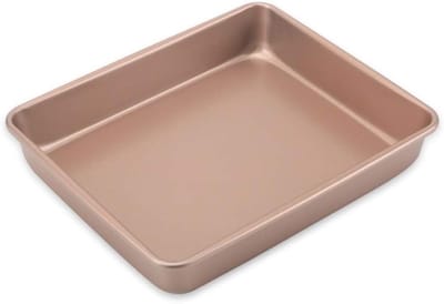 Bakvorm Rechthoekig - Taartvorm Koekjes - Thuis Bakken - Anti-aanbaklaag Losse Bodem - 13 Inch - Zilver