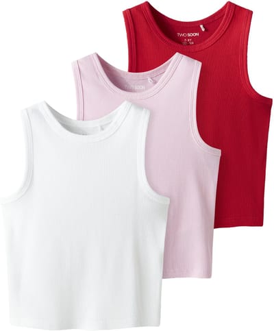 NAME IT - TKFRIX 3P SL SLIM SHORT TOP NOOS - Meisjes - Blouses