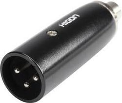 Hicon HI-X3CI-MF XLR-adapter XLR-stekker - Cinch-koppeling Inhoud: 1 stuk(s)