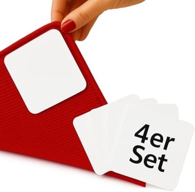 Antislippads voor Tapijten - Set van 4 Stuks, Antislip, Wasbaar, Herbruikbaar, Residuvrij, Op Maat te Snijden, Antislip Onderlaag voor Gladde Vloeren zoals Parket, Laminaat en Tegels