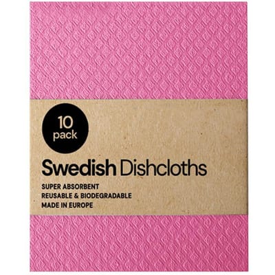 10Pc Vaatdoek Magische Reinigingsdoek Keuken Absorberende Vod Handdoek Cellulose Zweedse Vaatdoek Houtpulp Spons Herbruikbare Vaatdoek 10pcs