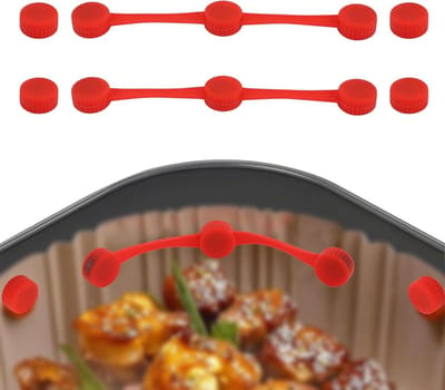 Ronte - Airfryer Magneetset met Siliconen Strips voor Ronde Gespen - Universeel en Hittebestendig