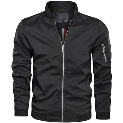 Veste pour homme printemps et automne, veste décontractée pour jeunes, veste coréenne ample pour homme 6XL black
