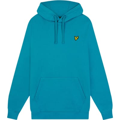 Lyle & Scott effen blauwe vrijetijdshoodie