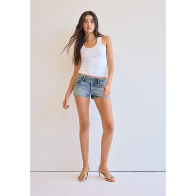 Stradivarius Set van 2 strakke racerback tops  Zwart XS