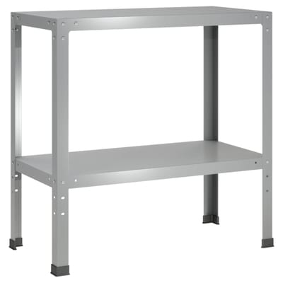 vidaXL - Planttafel - 100 - x - 40 - x - 80 - cm - Gegalvaniseerd - staal - zilver