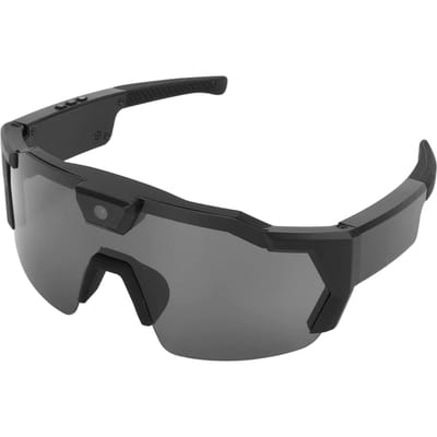 Slimme Zonnebril met Camera 1080P 12MP HD WiFi Groothoek Elektronische Stabilisatie Gepolariseerde Slimme Fietsbril voor Buiten black