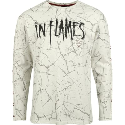 In Flames Shirt met lange mouwen - EMP Signature Collection - Oversize - S tot XXL - voor Mannen - gebroken wit