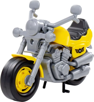Cavallino Toys Cavallino Race Motorbike Yellow 25cm