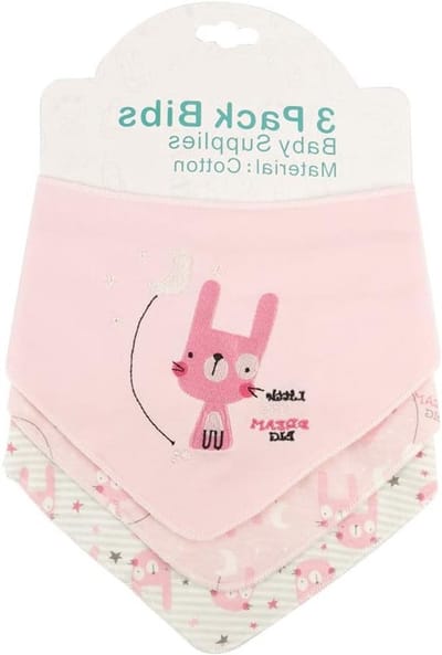 Set van 3 Baby Slabbetjes voor Druppelen en Tandjes Krijgen - Zachte Katoenen Bandana Slabbetjes, Ideaal als Kraamcadeau voor Pasgeborenen en Peuters