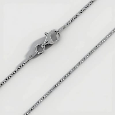Cavill - Zilveren Ketting 925 Sterling Zilver - 90 cm Lange Venetiaanse Schakel - Elegante Dames Ketting - Karabijnsluiting - 3,73 g
