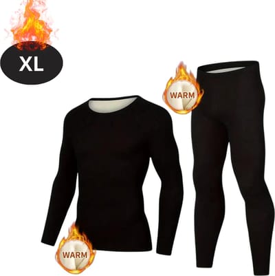 Bovista Thermokleding Heren - Thermobroek - Thermoset - Thermolegging - Winter - Thermoshirt - Zwart - XL