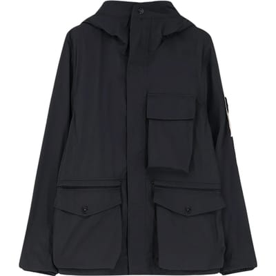 Stone Island Uni Kleur Multi-Pocket Capuchon Lange Mouwen Jas Heren jassen L1S154100032S0026-V0029 L black