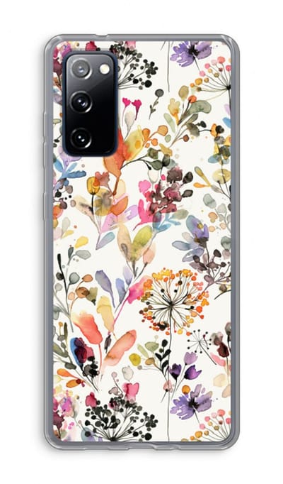 Hoesje geschikt voor Samsung Galaxy S20 FE / S20 FE 5G hoesje - Wilde grassen - Soft Cover Telefoonhoesje - Bescherming aan alle Kanten en Schermrand