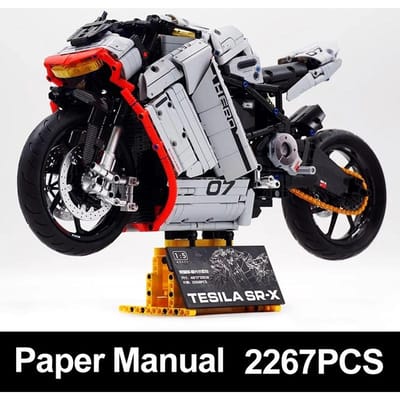 Nieuwe 60507 Motorfiets Technisch 1:5 Model Bouwsteen Moc Sportvoertuig Motorfiets Bureau Decoratie Doe-het-zelf Speelgoed Kinderen Verjaardag Verrassingen