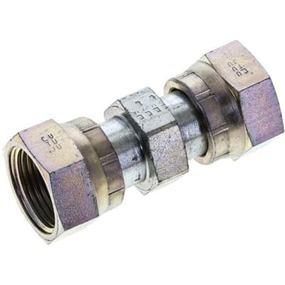 UN 1-3/16''-12 Verzinkt Stalen Sok ORFS with Wartelmoer 400 Bar - Hydrauliek - FL2S-F-EZ-103U-O