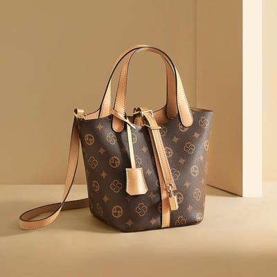 Nieuwe Herfst- en Winter Bucket Bag Dames Crossbody Tas Eén-schouder Handtas Grote Capaciteit Veelzijdige Dames Tas brown