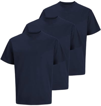 Jack & Jones Heren t-shirt 3 pack Organic Relaxed