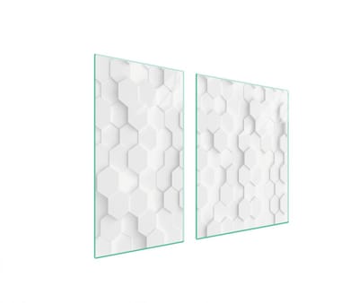 TMK ArtDeko - Snijplank - 90x52 cm - Boterwit - Glas