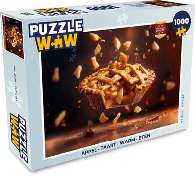 Puzzel Appel - Taart - Warm - Eten - Legpuzzel - Puzzel 1000 stukjes volwassenen