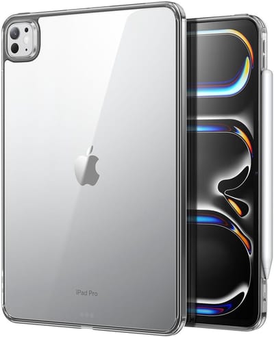 ESR Classic Hybrid Hoes Gechikt voor iPad Pro 11 (2024/2025) - Back Cover Flexibel TPU Transparant / Zwart