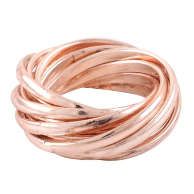 Behave - Ring - Roze Goudkleurige Ring | Elegant & Tijdloos | Nikkelvrij