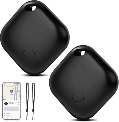 Tracker Tag - Sleutelfinder - Objecten Terugvinden - Google Find My Device - 2 Stuks - Wit