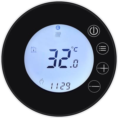 Thermostat intelligent Tuya WiFi avec écran LCD, contrôleur de température programmable, contrôle par application GB noir