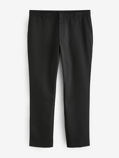 Next - Heren - Slim Fit - Modieuze broek zonder plooien - Zwart